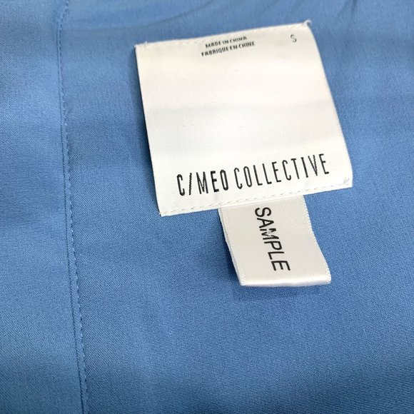 C/MEO COLLECTIVE Heart Of Me Blue Abstract Floral‎ Top Sz S - Picture 8 of 10